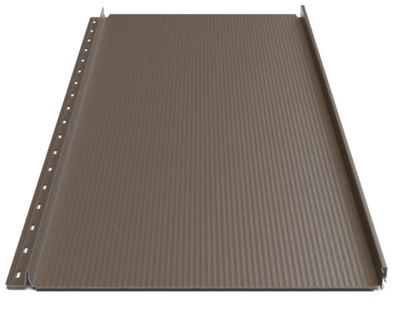 Клікфальц Будсервіс "Преміум" П4 Pladur wrinkle mat Thyssen krupp 0.50 mm RAL 8019 Коричневий