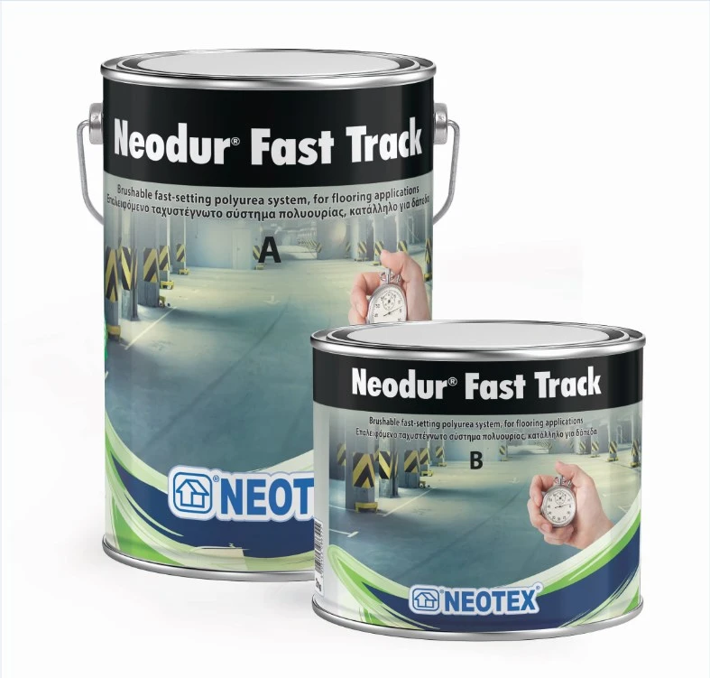 Швидкосохнуча аліфатична полісечовина NEOTEX Neodur Fast Track Комплект (A+B) 5 кг світло-сірий RAL 7035