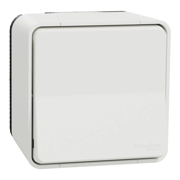 Вимикач Schneider Electric 1-кл. зовн.прохідний IP55 "MUREVA S" білий (10А) (C2) 