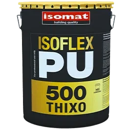 Тиксотропна поліуретанова рідка гідроізоляційна мембрана Isomat ISOFLEX-PU 500 THIXO 6 кг, білий