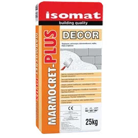 Полімерцементна водовідштовхувальна штукатурка Isomat MARMOCRET-PLUS Decor 25 кг, White