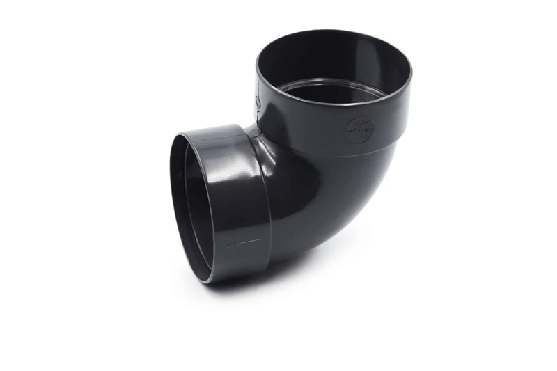 Отвод двумуфтовый RainWay система 130/100 87° RAL 7024 Графит
