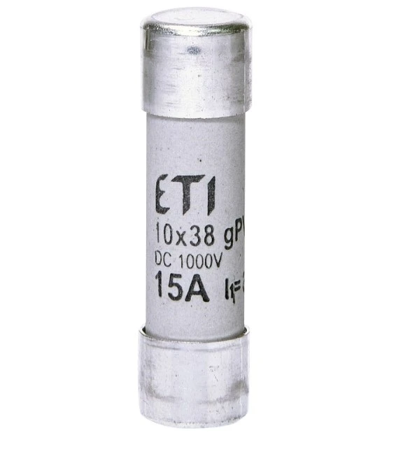 Предохранитель ETI CH 10x38 gPV 15A 1500V (10kA)