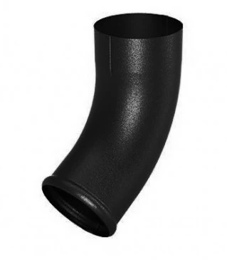Колено 60° Flamingo система 125/90 RAL 9005 Черный