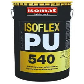 Полиуретановая жидкая мембрана для гидроизоляции под плитку Isomat ISOFLEX-PU 540 25 кг, черный