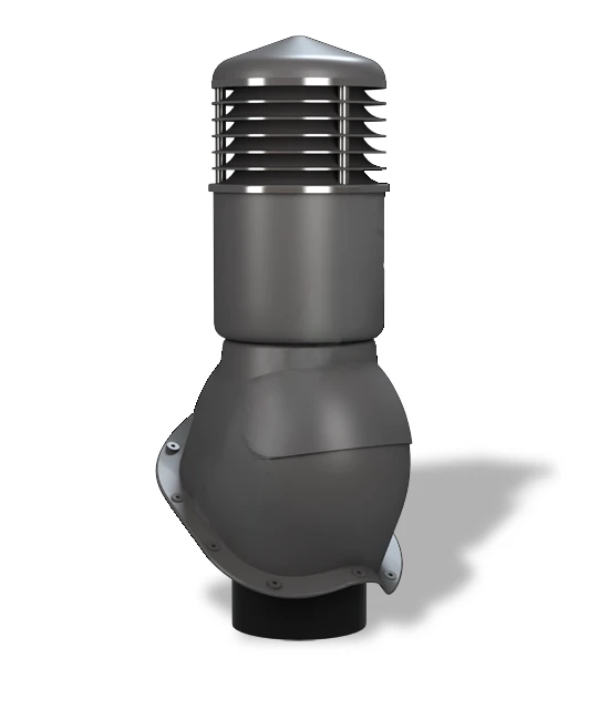 Вентиляционный выход изолированный для металлочерепицы Wirplast WiroVent PERFEKTA K55 Ø150/500 мм графит