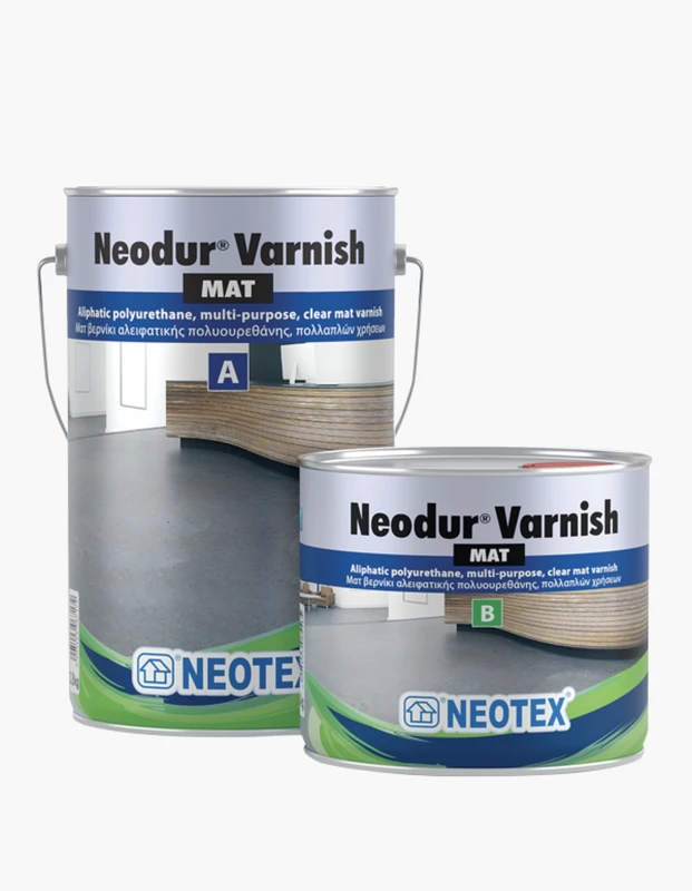 Поліуретановий матовий лак NEOTEX Neodur Varnish Mat Комплект (A+B) 15,6 кг прозорий