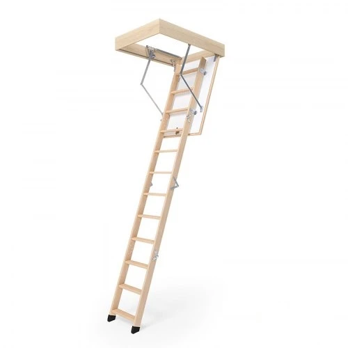 Горищні сходи Bukwood ECO+ Mini дерев'яні 4-секційні Н280см 100х70 см