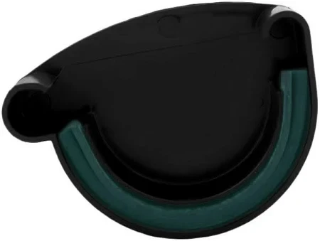 Заглушка желоба левая PROFIL система 90/75 RAL 9005 Черный