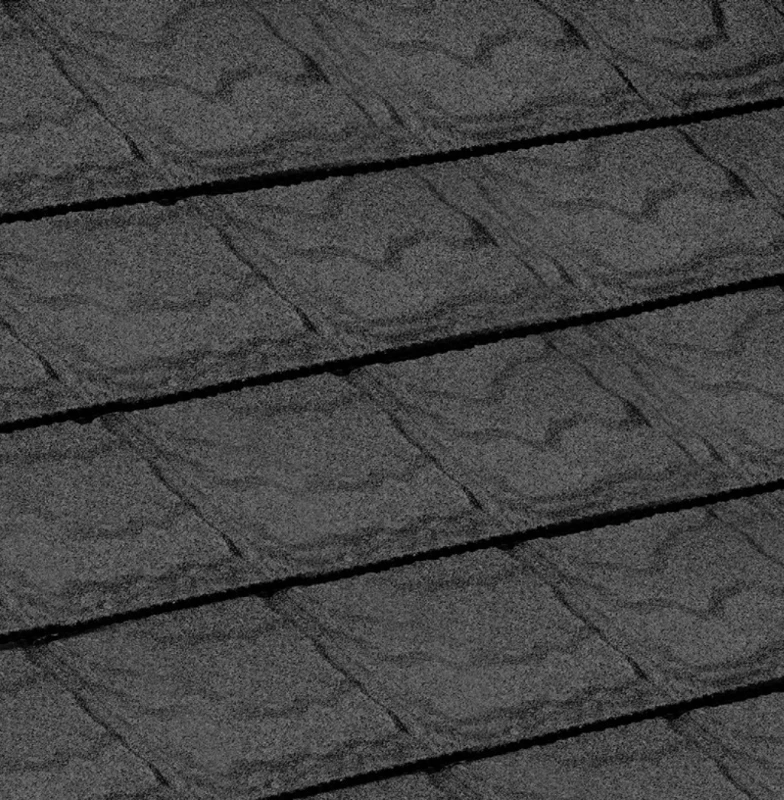 Композитна черепиця QueenTile Slate Black Grey