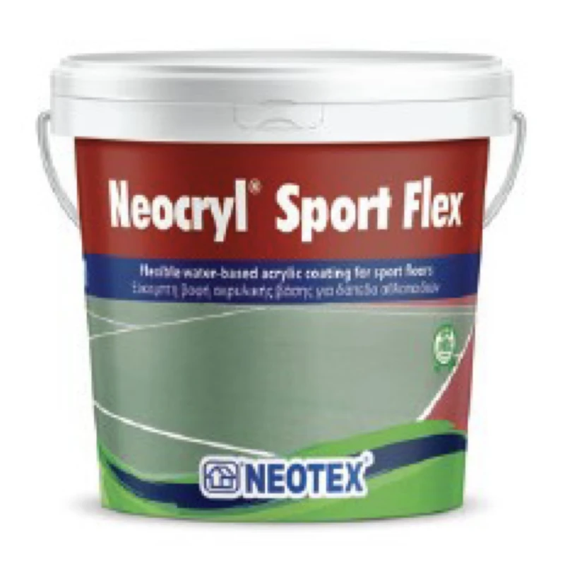 Гнучке акрилове покриття для спортивних підлог NEOTEX Neocryl Sport Flex 12 кг RAL 3009 Теракот